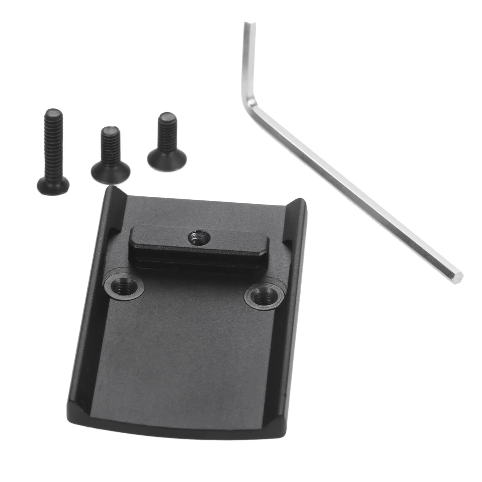 

Aluminum Pistol Glock Rear Sight Plate Base Mount Fits RMR VISM Red Dot Sight Real Fire Caliber G17/19/22/23/26/27/34/35/37/41