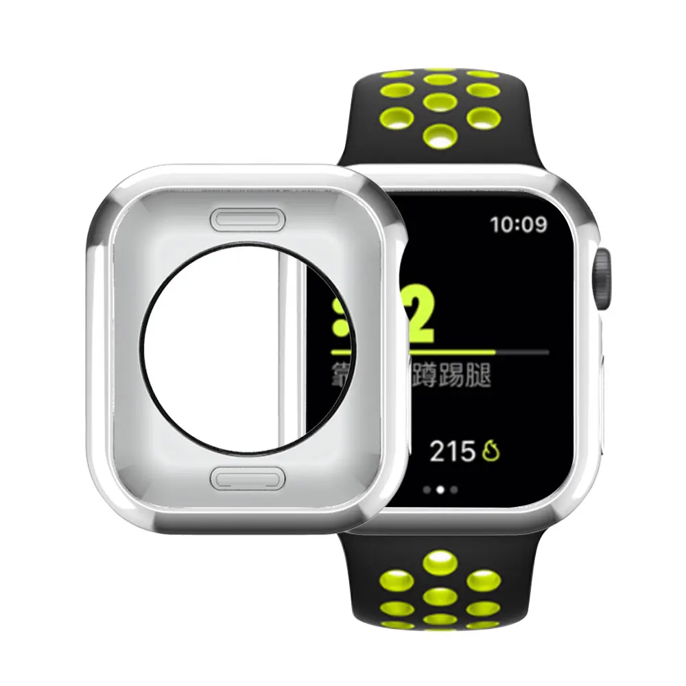 Мягкий чехол из ТПУ для Apple Watch 3, 2, 1, 42 мм, 38 мм, защитный чехол для iWatch 4, 40, 44 мм, серия 5, бампер для часов