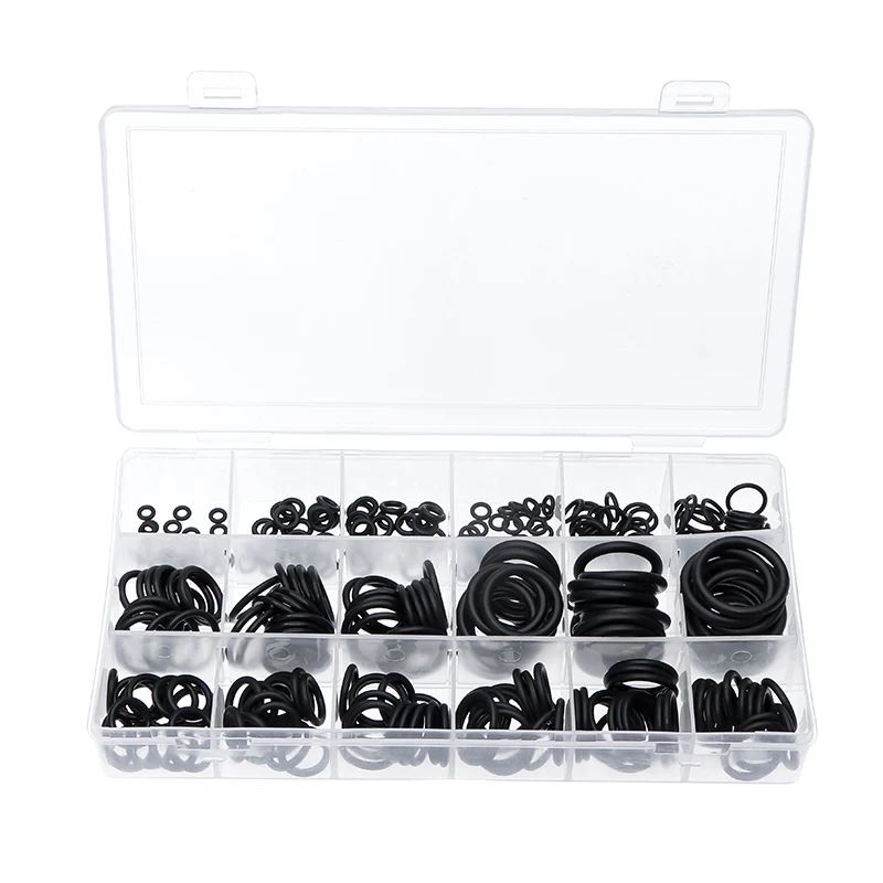 

279pcs/set NBR Seal Ring Nitrile Rubber Gaskets o-ring kit black seal o ring gaskets set Waterproof hydraulic cylinder seal ring