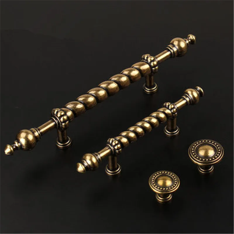 

Antique handle Solid bronze kitchen cabinet handles Zinc Alloy Drawer Knobs Wardrobe Handles shoe Door pulls Furniture Handle