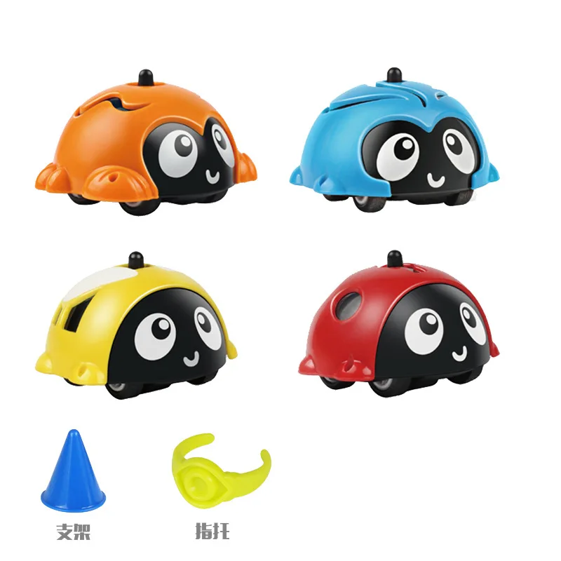 

4PCS Insects and Machine Armor Gyroscope Inertial Car Educational Toys Halloween Gift