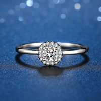 100 s925 sterling silver moissanite rings 0 3 carat lab grown diamonds engagement wedding ring band for women bridal