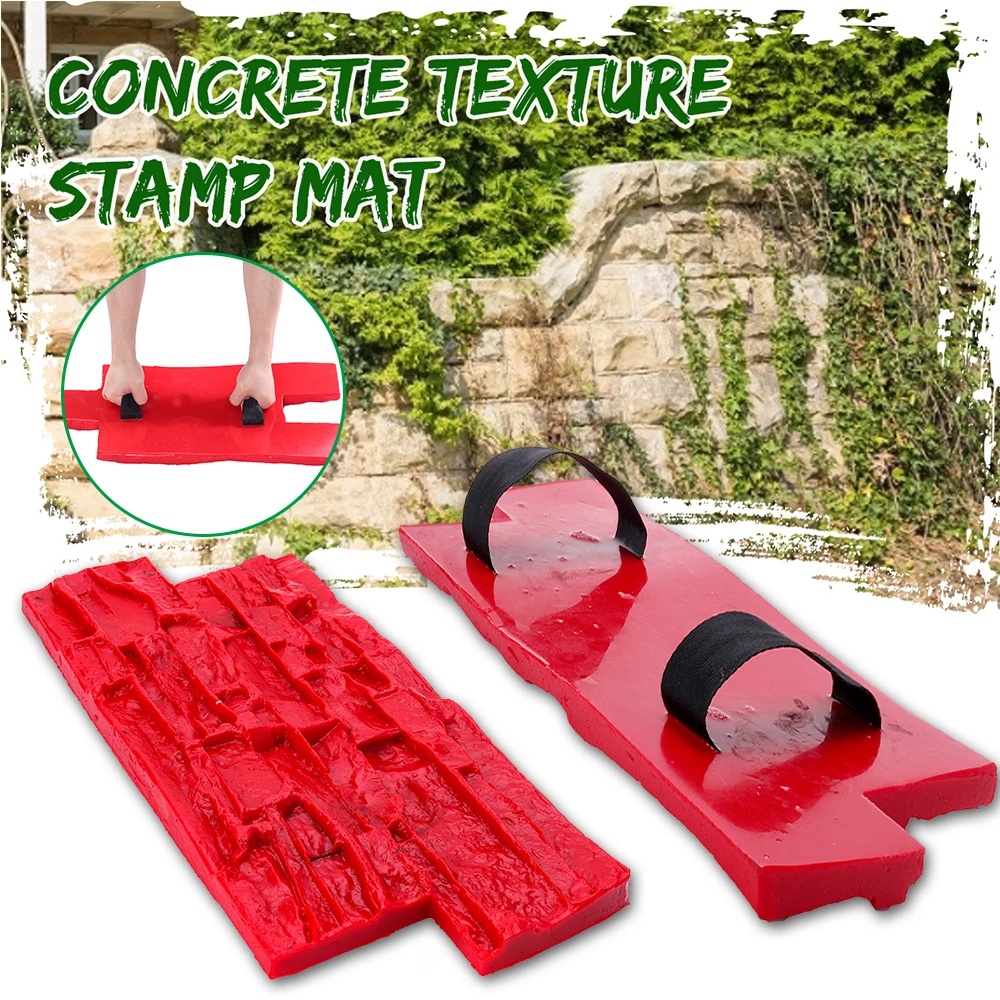 New 2 Size Polyurethane Molds For Concrete Garden House Decor Texture Wall Floors Molds Cement Plaster Stamps Model Molds