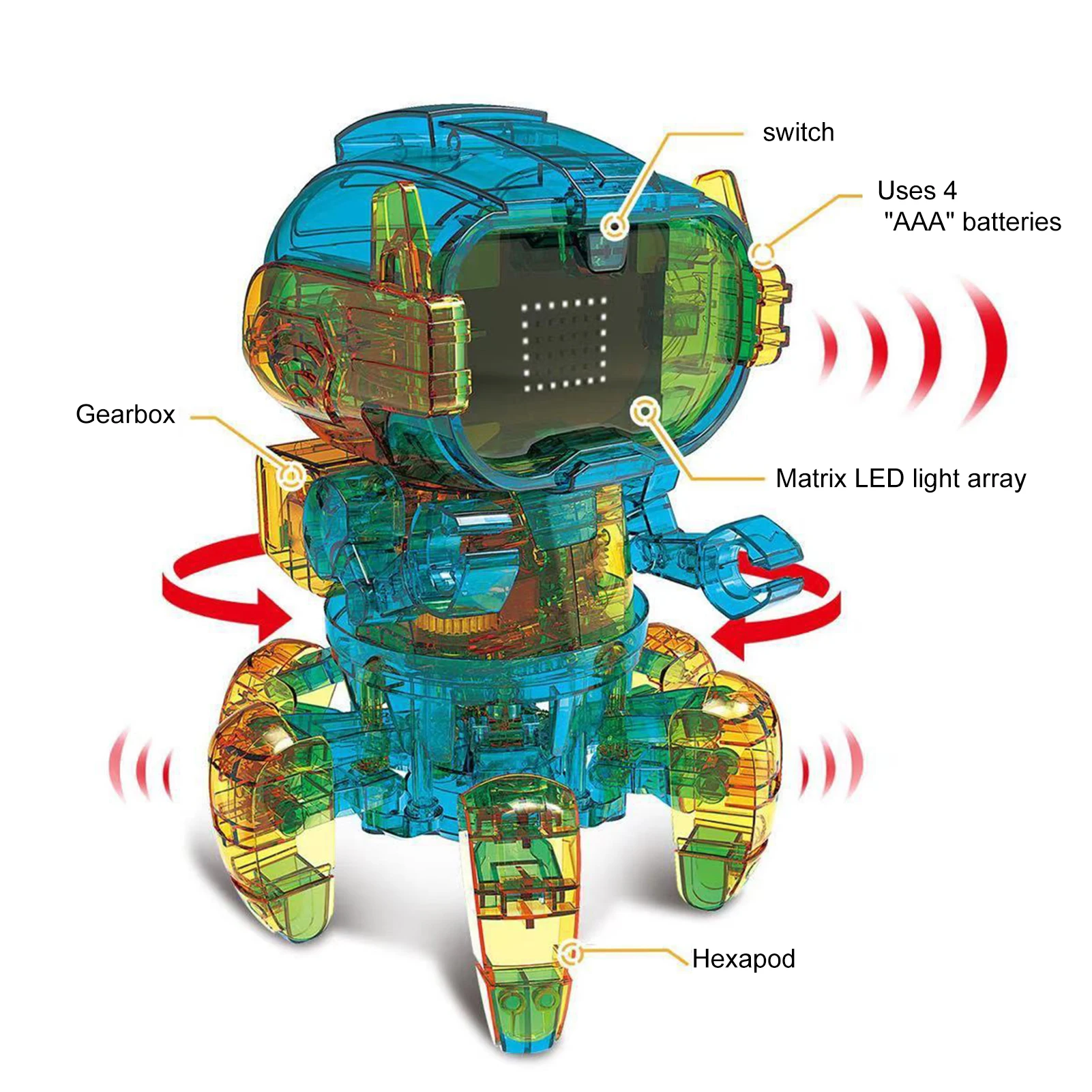

Kids Programable Robot Toys For Kids Educational DIY Robotic Toy Kit Scientific Experiment Children's Educational Toys Boys Gift