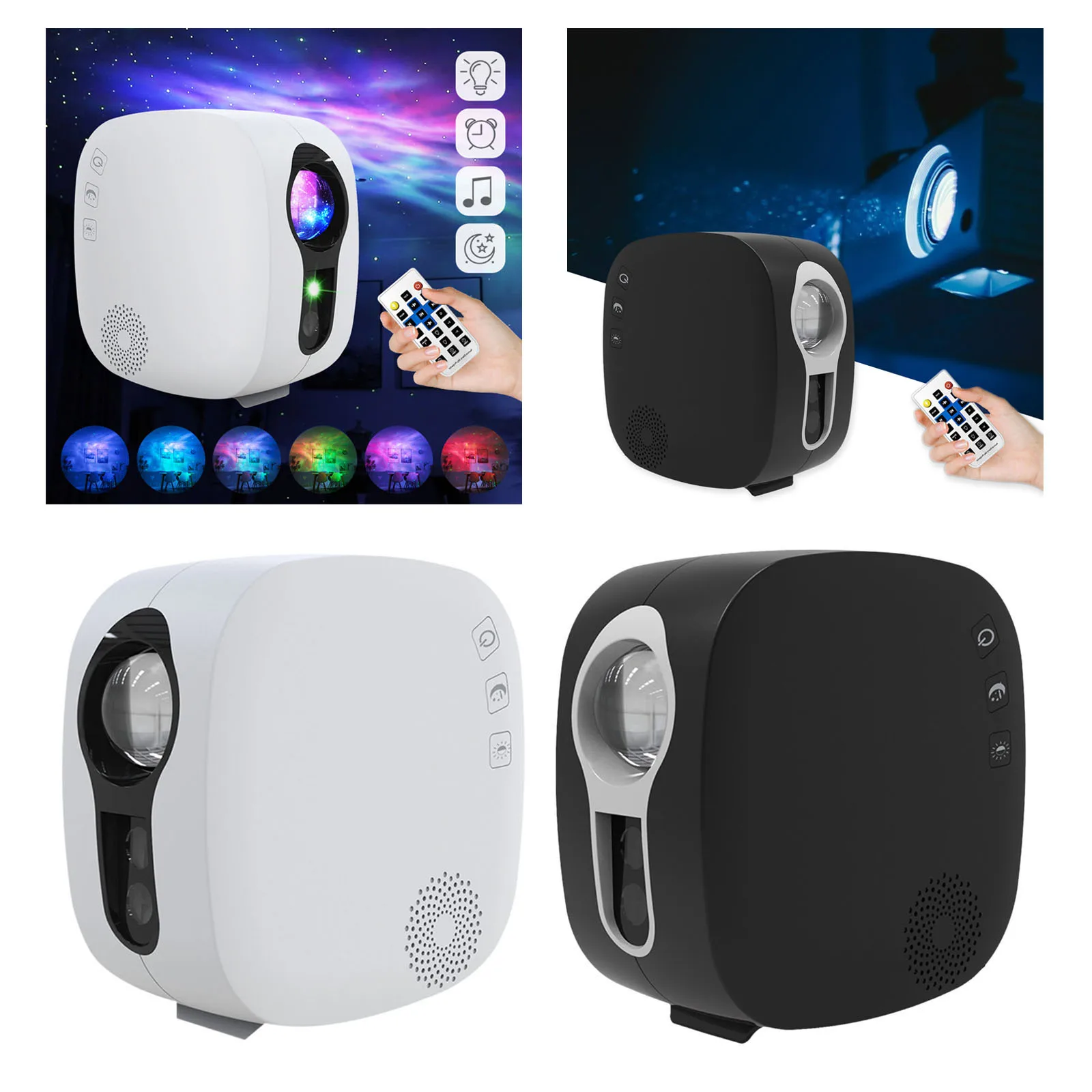 

Colorful Starry Sky Projector USB Blueteeth Music Speaker Player LED Night Light Lamp Projection Lamp Gift