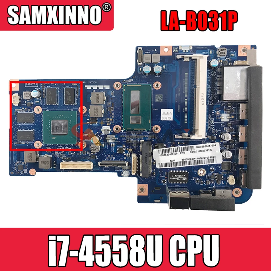 

for ZAA50/70 LA-B031P motherboard Lenovo A540 A740 All-in-one machine AIO 27-inch Laptop motherboard i7-4558U CPU GeForce 850A