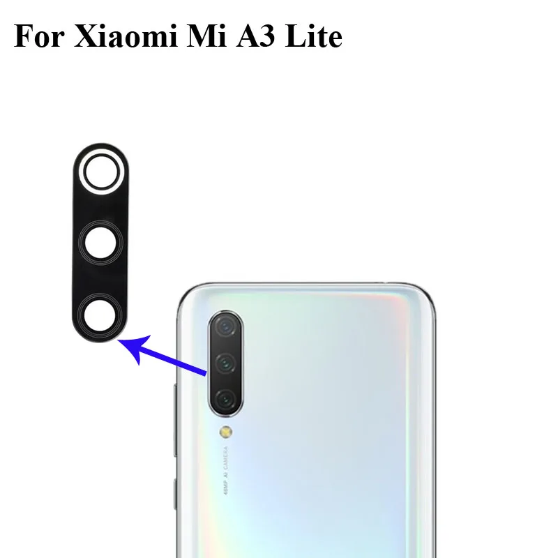Высокое качество для задней и камеры Xiaomi Mi A3 Lite стеклянные линзы тест хорошо A 3