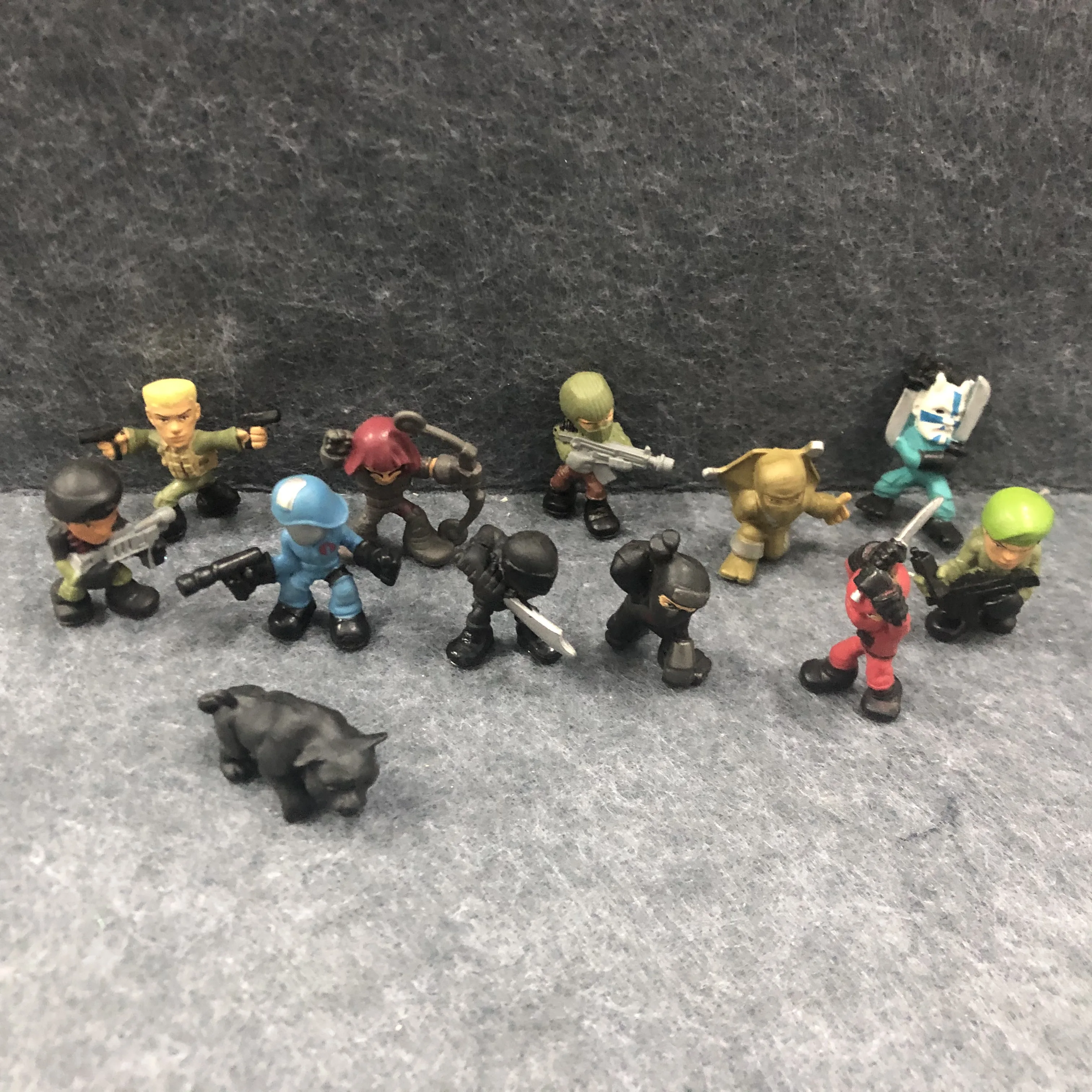 Набор из 12 шт. мини-фигурки героев мультфильма GI Joe Micro Force | Игрушки и хобби
