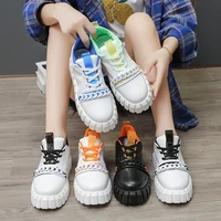 new style womens thick soled increased sneakers breathable casual non slip womens shoes vulcanized shoes running shoes