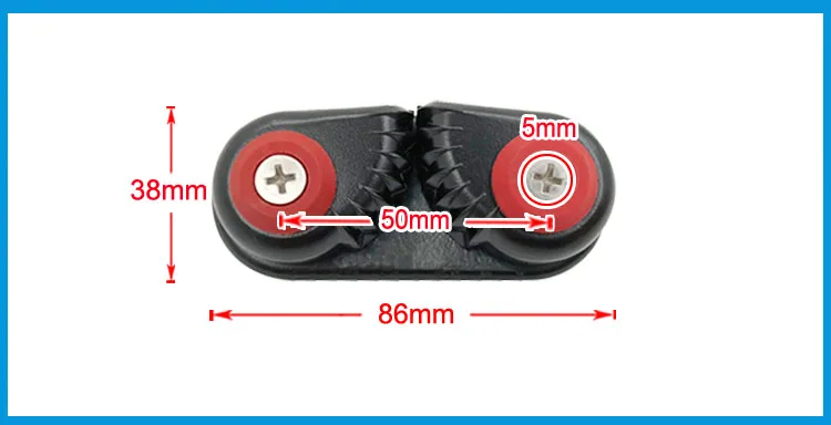 2X черный анодированный алюминиевый Cam cleat лодка веревка Matic морской парусный