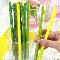 12pcs bamboo modelling gel pen school supplies prize 16cm longth free shipping