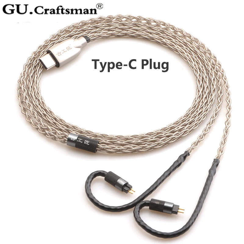 GUCraftsman 6n серебро 0,78 мм 2Pin 64 аудио a12t/u12 TIA Fourte orolus re2000 Legend X iSINE20 VE8 кабель для наушников