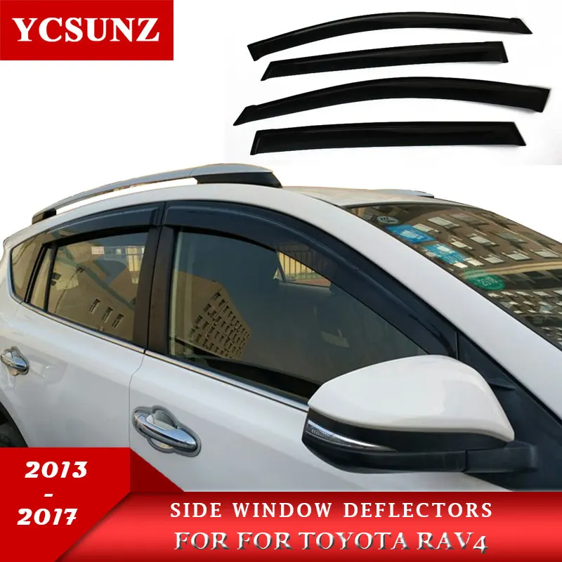 Светильник отражатель ветра для toyota rav4 rav 4 2013 2014 2015 2016 козырек от дождя 2017