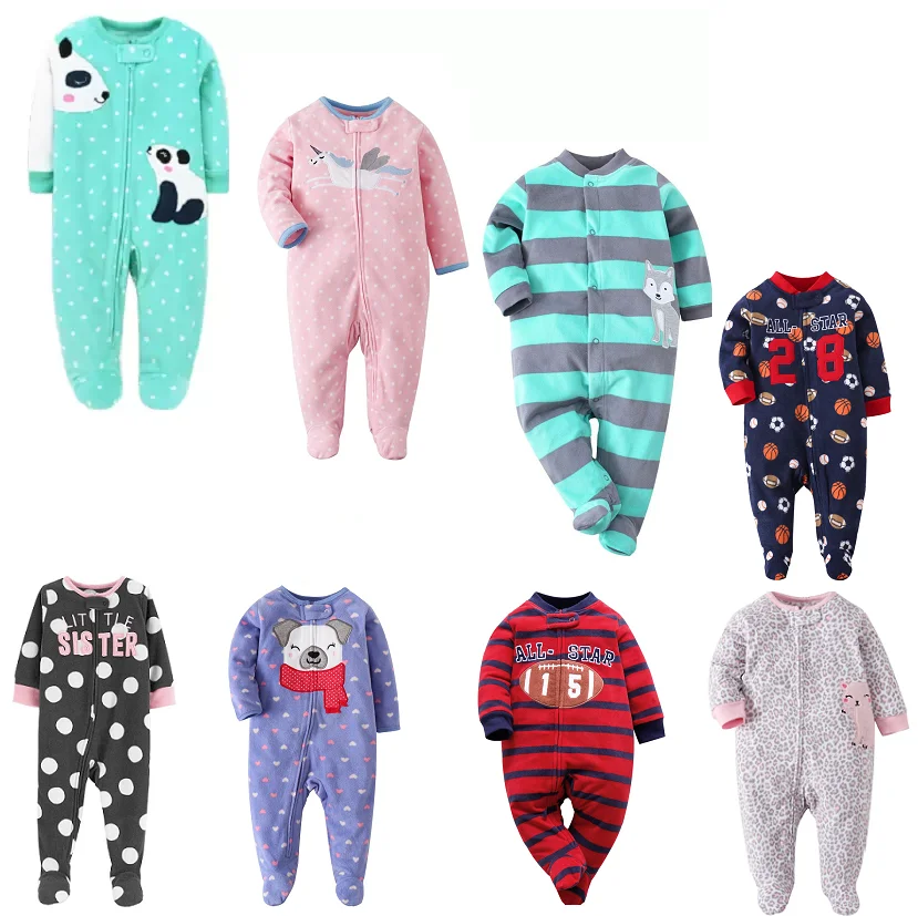 Подштанники для девочек комбинезоны новорожденных с рисунком 2019 осенне зимняя