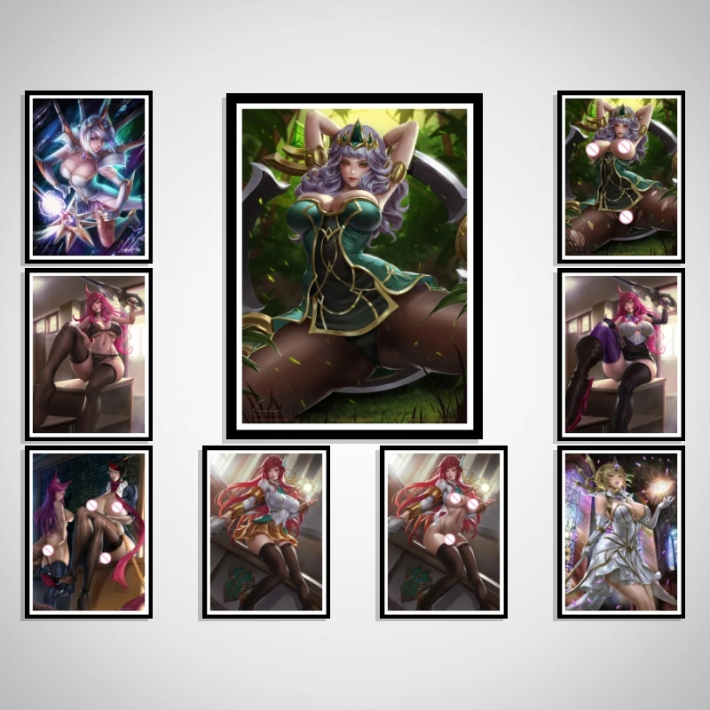Fiora Lux сексуальная обнаженная девушка игра Лига Легенд аниме KDA мультфильм LOL