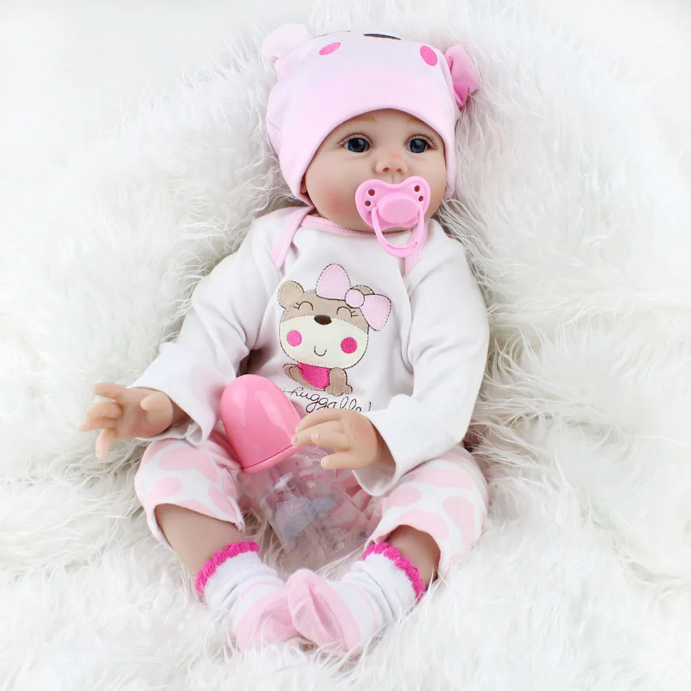 

Children's Humanoid Doll Toys Newest Fashion Simulation Toy Dolls Reborn Doll Baby Toy Cute Gift Lifelike Reborn Baby Doll 55cm