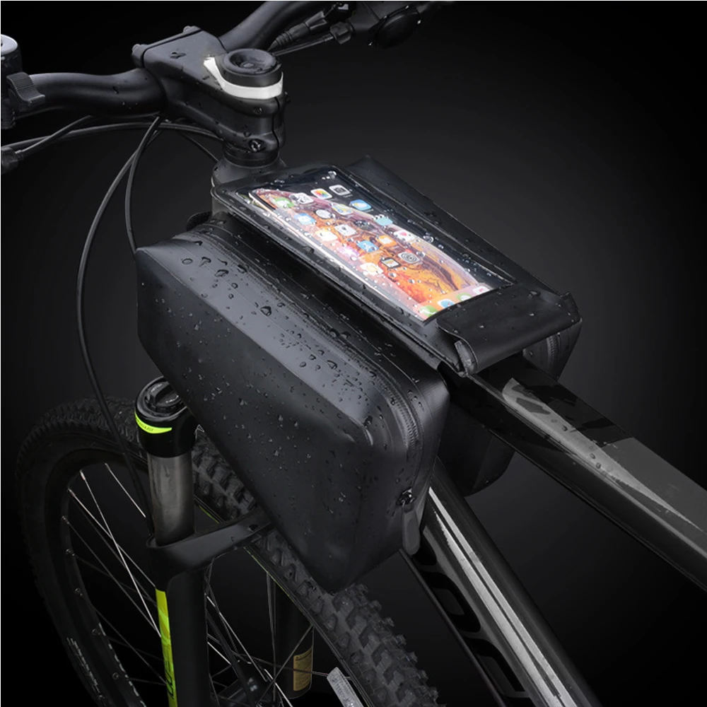 

Outdoor Riding Waterproof Bicycle Bag With Touch Screen And Easy To Remove Large Capacity Saddle Bag Bicycle Accessories