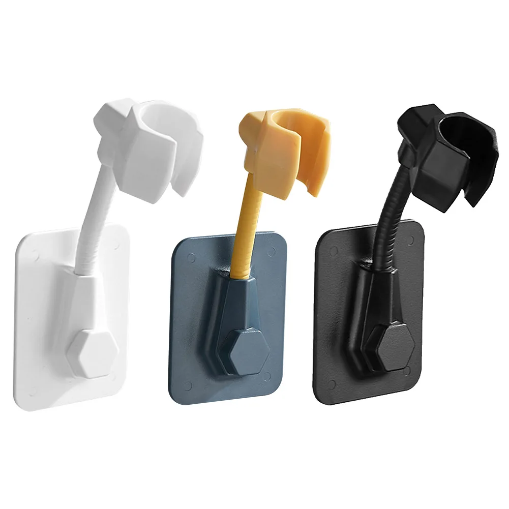 

Self Adhesive Flexible 360 Degree Adjustable Easy Install Shower Head Holder Space Saving Home Hotel Wall Mounted Waterproof