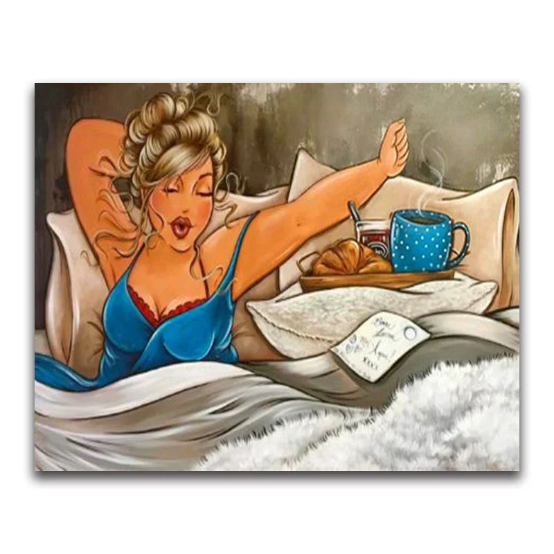 5DIY Алмазная картина жир леди вышивка крестиком комикс круглая/квадратная