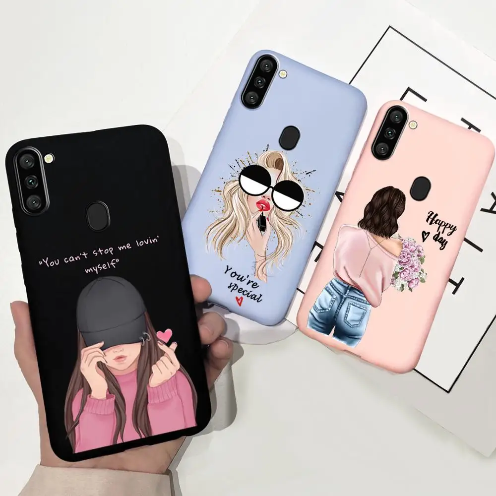 Чехол для Samsung Galaxy A11 GalaxyA11 A 11 a115 M11 мягкий силиконовый чехол-накладка из ТПУ 6 4