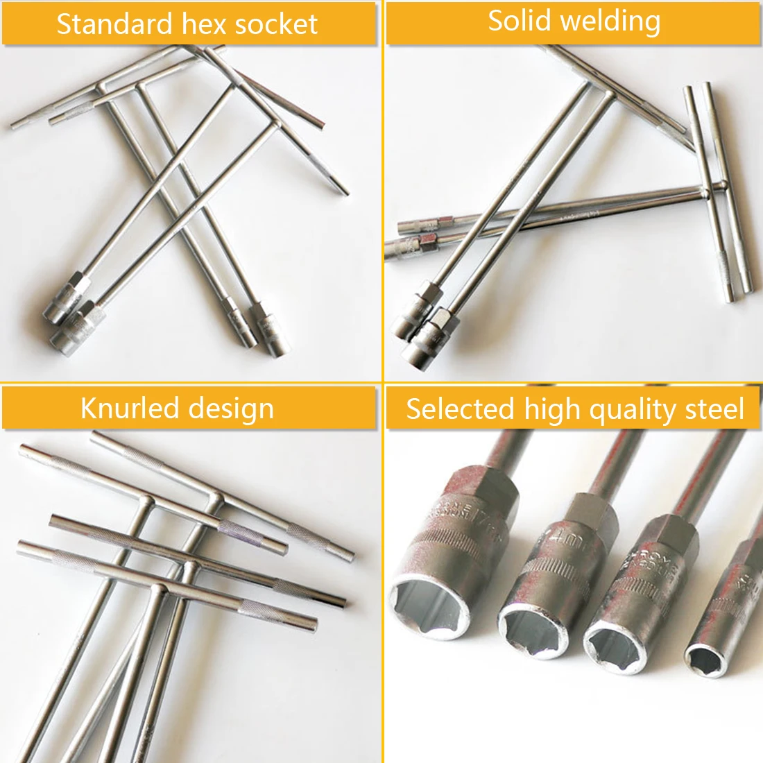 

Wrench Nut Spinn T-type socket wrench T-bar Socket Spanner Socket ToolChrome Vanadium 35%Discount Hot sale 6mm~15mm
