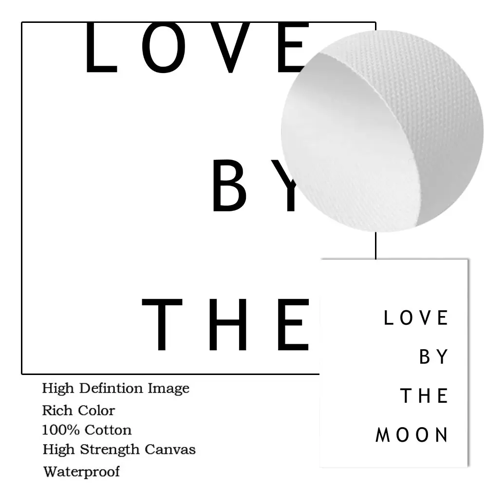 Картина на холсте Живи от солнца Любовь Луны |