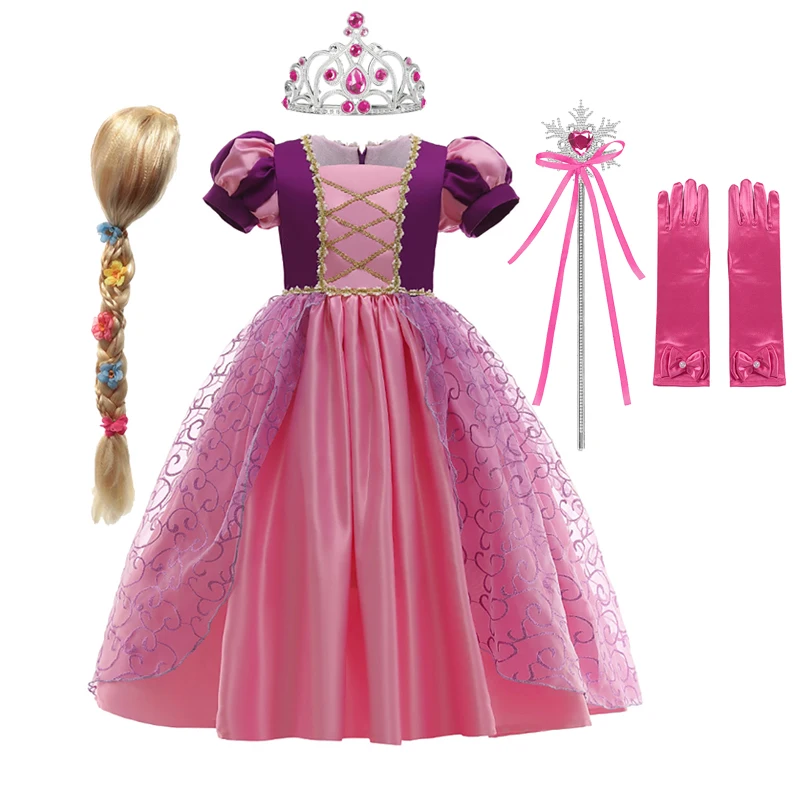 

Girls Princess Sofia The First Ball Gown Children's Party Rapunzel Halloween Cosplay Costume Christmas Kids Party Dress