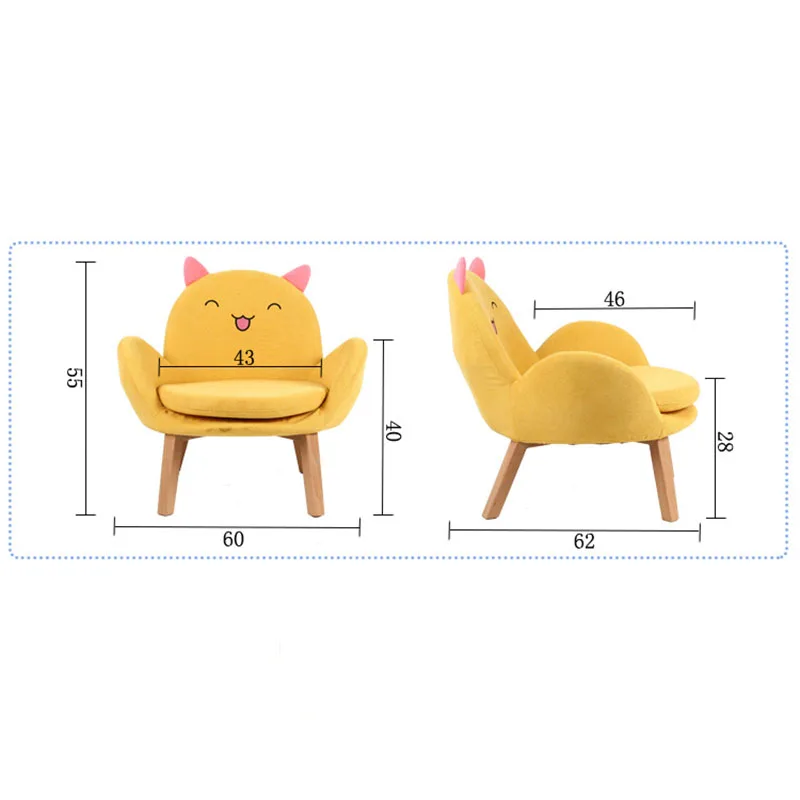 

Children's Sofa Seat Single Double Cartoon Boy Girl Animal Lovely Princess Lazy Kindergarten Baby Sofa Disassembled Washed Kids