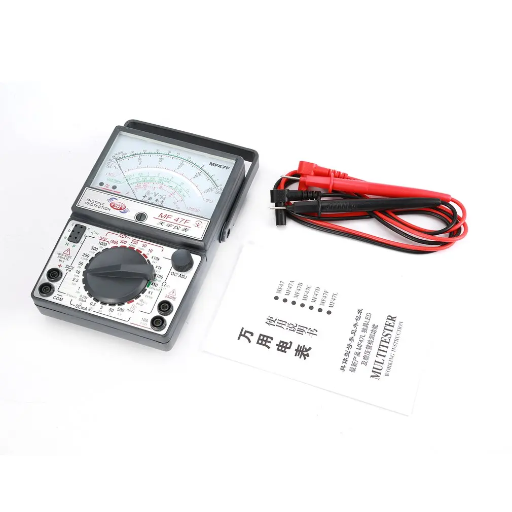 MF 47F аналоговый мультиметр постоянного/переменного напряжения измеритель тока