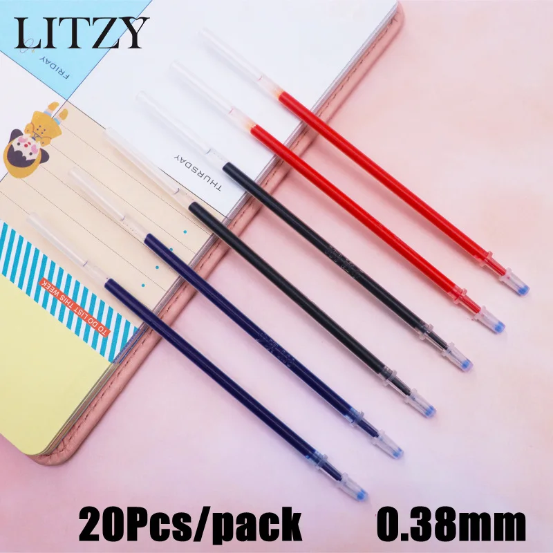 Сменная гелевая ручка с иглой 0 38 мм 20 шт./компл. Сменные аксессуары синими