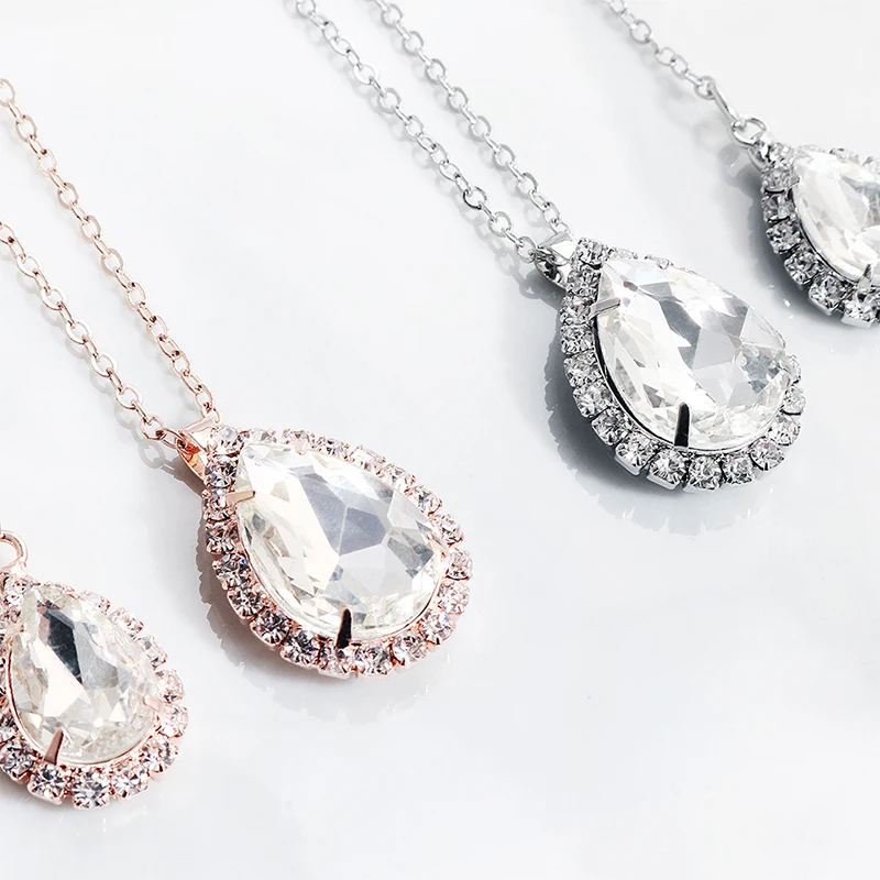 Женский Свадебный комплект из ожерелья и серег Miallo ожерелье с открытой спиной