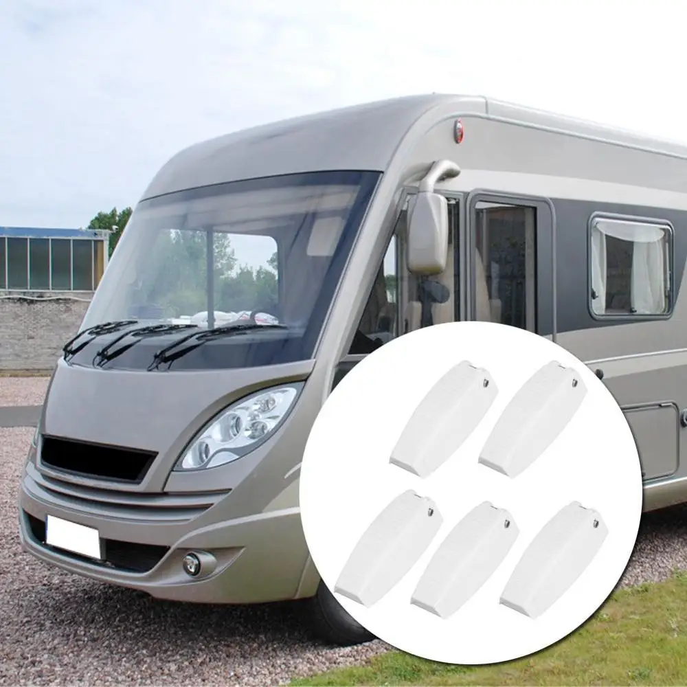5 шт. дверной держатель защелка для RV дом на колесах Camper Traile багаж автомобильные аксессуары белый ABS автомобиль-Стайлинг