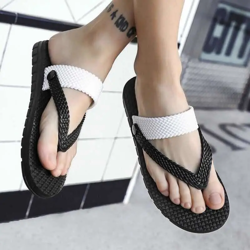 

Men Shoes Summer Soft Comfortable Sandals Anti-Slip Fashion Slippers Outdoor Breathable Casual Beach Flip Flops