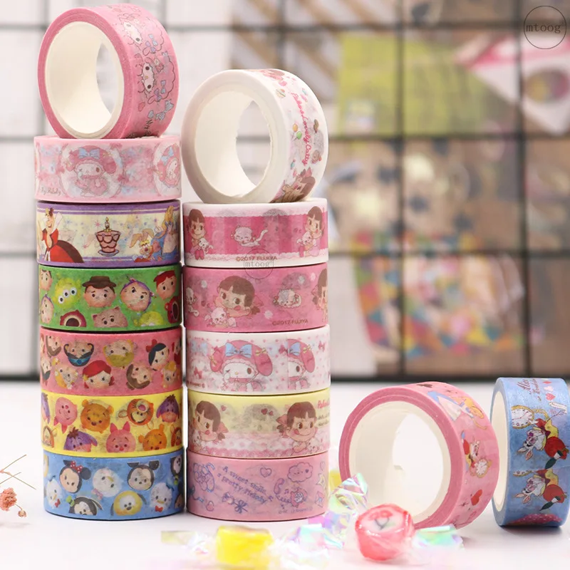 4 шт./лот мультяшная мелодия молоко девушка клейкая декоративная Васи Лента