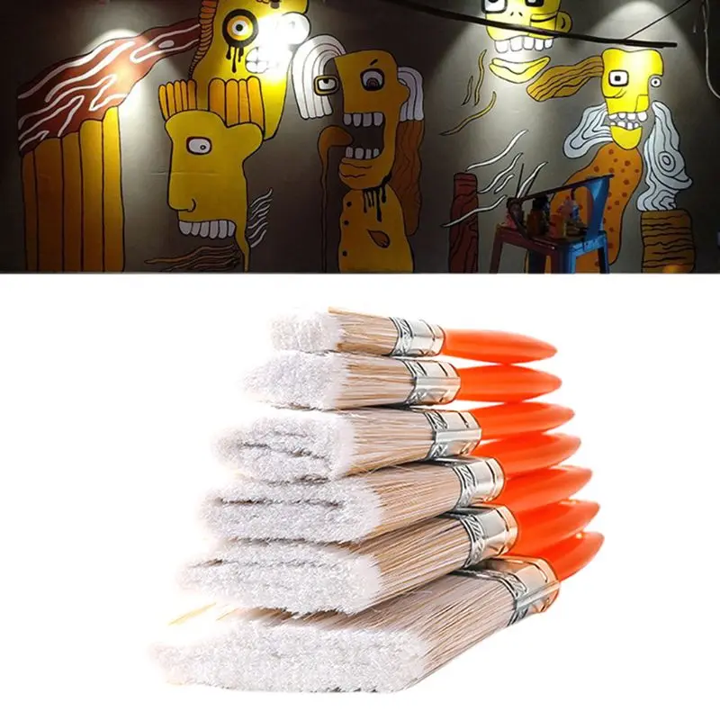 

WSND New House Decorative Paint Brush Wooden Building Painting Household Tool Wall Decoration Cleaning Brushes1-4 in