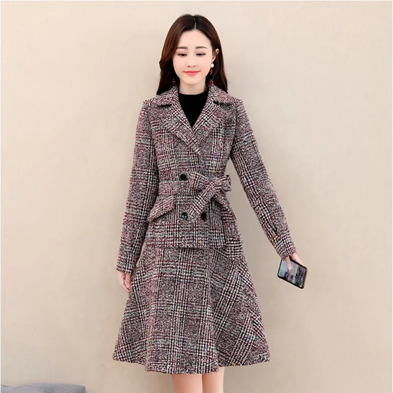 Женские костюмы облегающее платье куртка комплект из 2 предметов офисная одежда