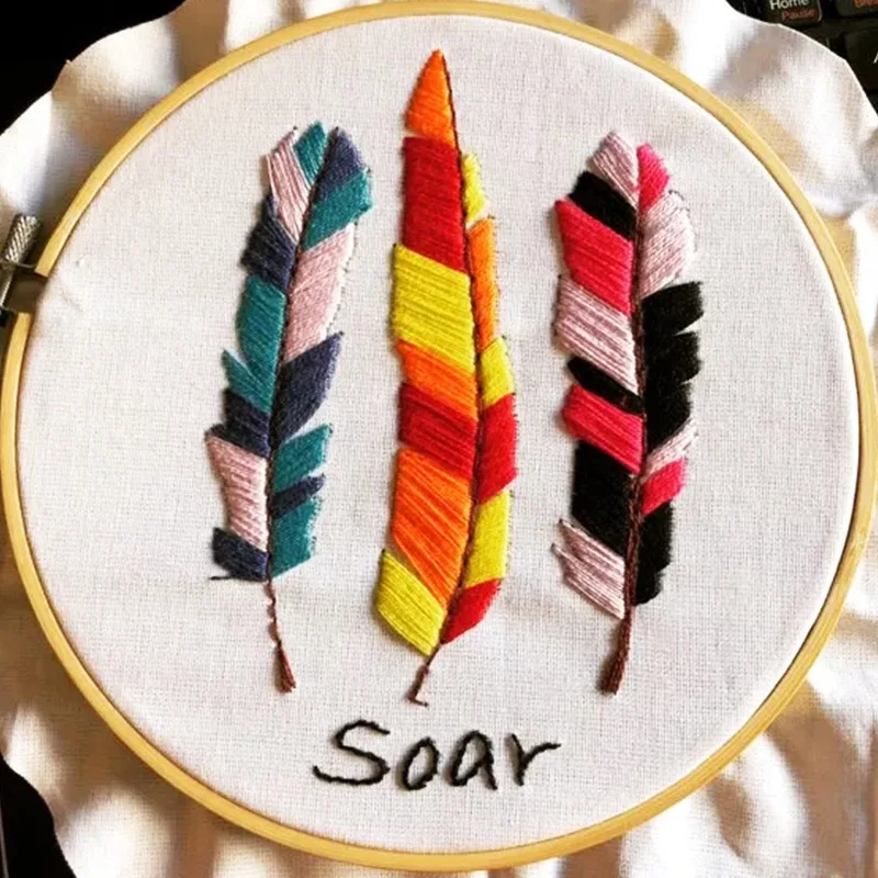 3D вышитые материалы посылка с цветочным узором набор для рукоделия возможностью