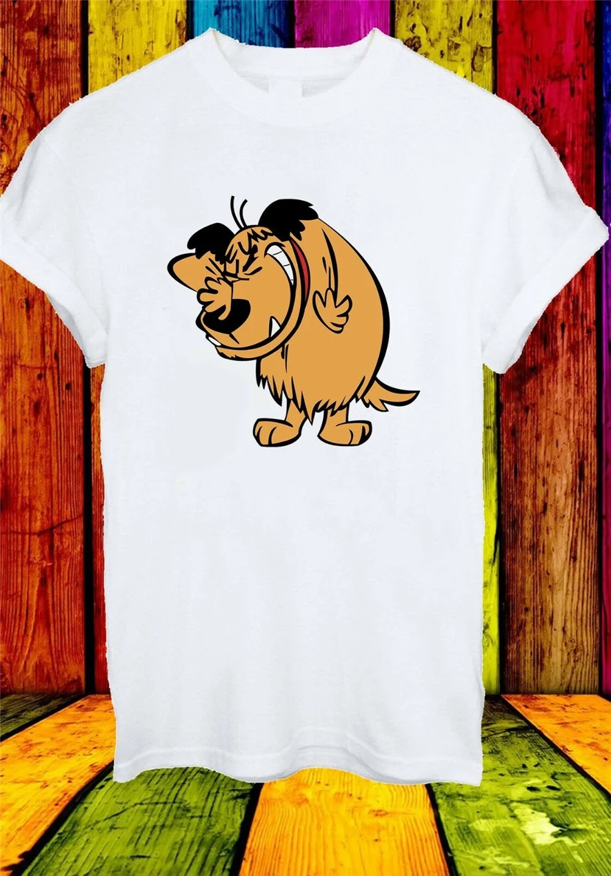 Muttley собака улыбка Mumbly Wacky гонки Забавный Мультфильм Мужчины Женщины унисекс