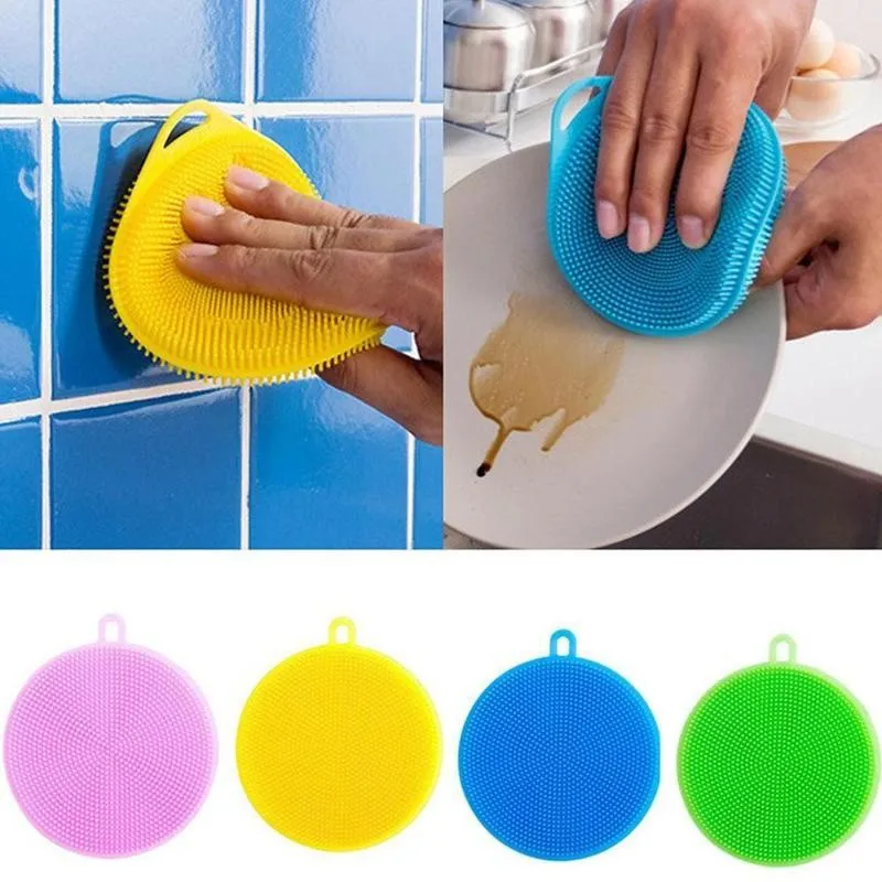 1 шт. многофункциональная силиконовая щеточка для чистки губка мытья посуды