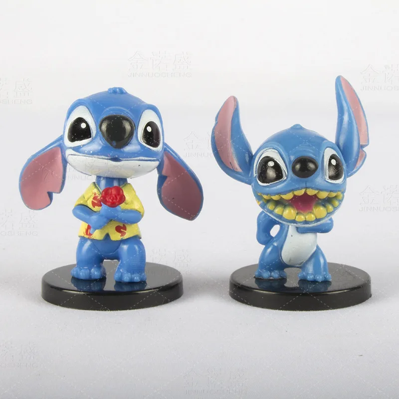 

10pcs/lot 2cm-4cm Lilo & Stitch Figures PVC Action Figure Toy Miniature Toys Adorable Collectible Model for Chidlren Gift