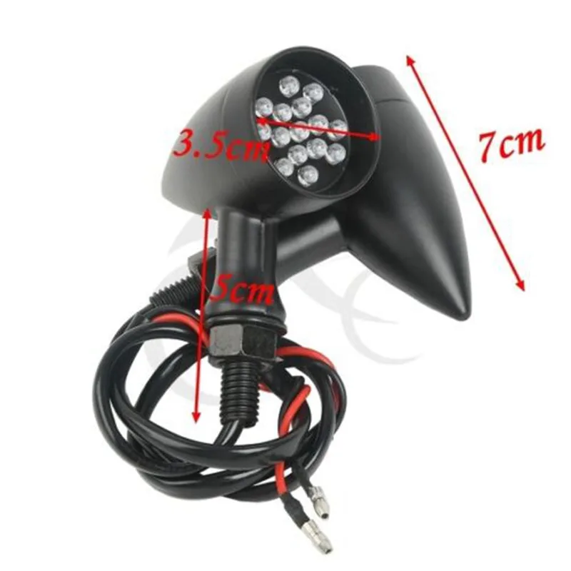 Motorcycle Mini Bullet LED Turn Signal Light For Harley Sportster Softail Bobber Customer |
