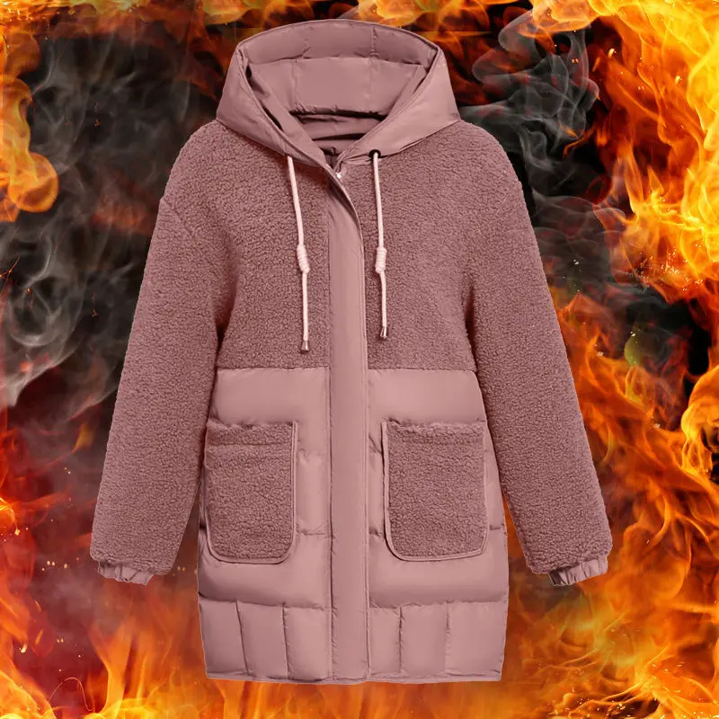 

Middle aged women's clothing middle aged and old women's winter clothes cotton padded jacket large size thickened cotton padded