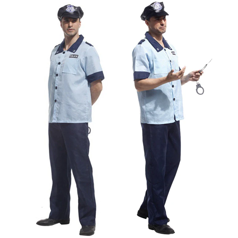 Карнавальный костюм на Хэллоуин для мужчин полицейская униформа очаровательное
