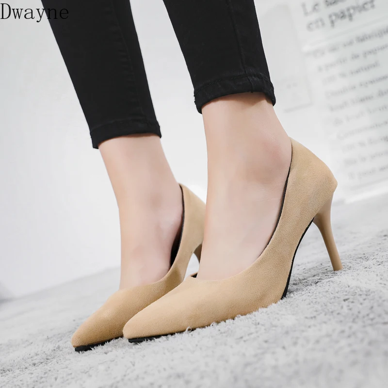 Модная женская обувь коллекция 2019 года сезон осень Новинка черные замшевые