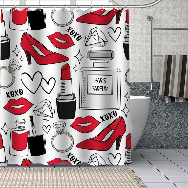 

Make Up Shower Curtains Waterproof Fabric Bathroom Decoration Supply Washable Shower Curtain With Bath And Shower