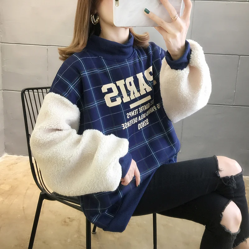 

Толстовка с капюшоном Real Shot, плюшевый плюш, осенне-зимний полувысокий воротник плюс