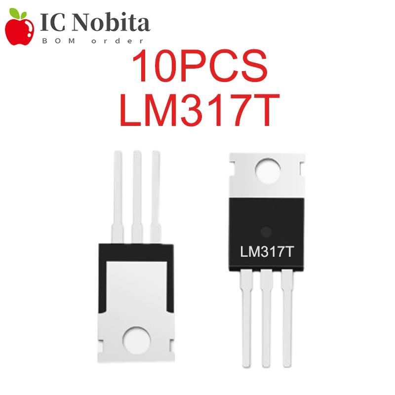 

10 шт., регулятор напряжения LM317T TO220 LM317 TO-220, 1,2 в-37 в А, Новая интегральная схема