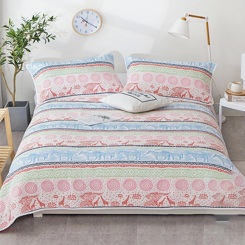 

Cotton Muslin Blankets For Beds Soft Thicken Throw Blanket Skin-friendly Breathable Bed Cover Thicken Air Conditioning Bedspread