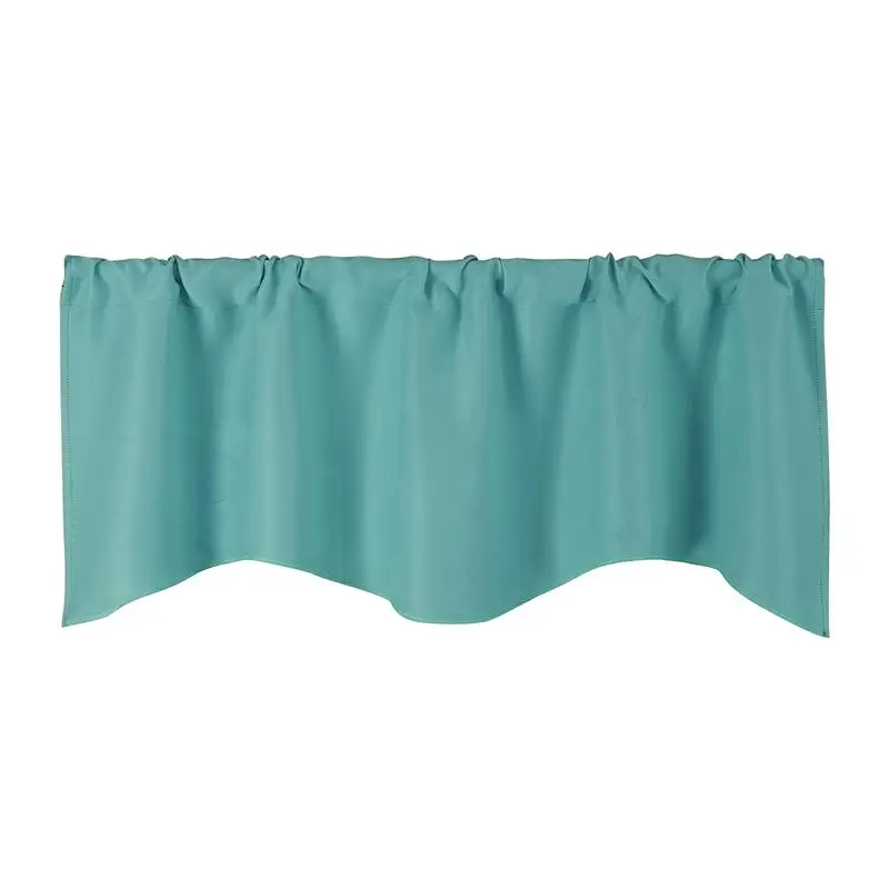Hanging Windows Valance Classic Blackout Window Curtain Elegant Pocket Scalloped Drapes For Home Living Room | Дом и сад