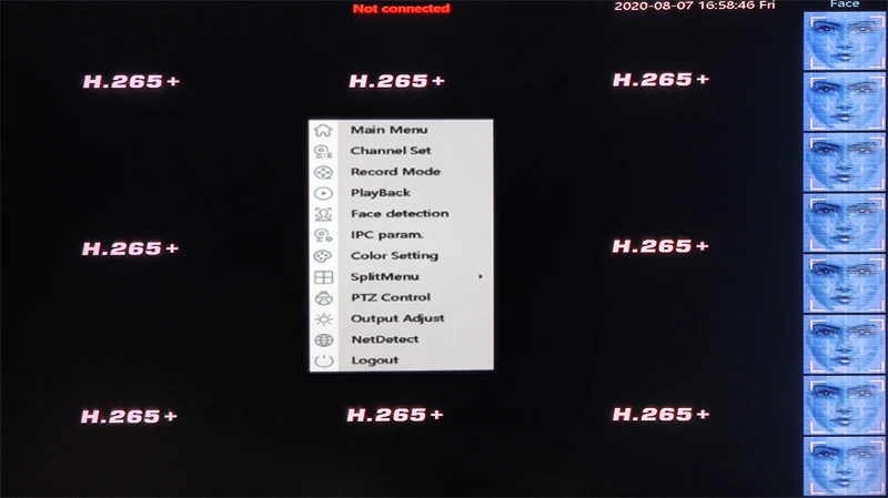 Купить Пульт дистанционного управления XMeye Аудио 48 В макс 14 ТБ H.265 + 4K 8 Мп 8 каналов 8 каналов Обнаружение лица Onvif IP POE CCTV DVR NVR система